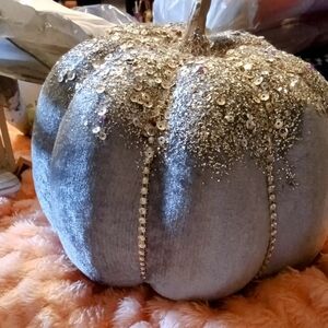 Hobby Lobby Silver Fiber Arts Pumpkin